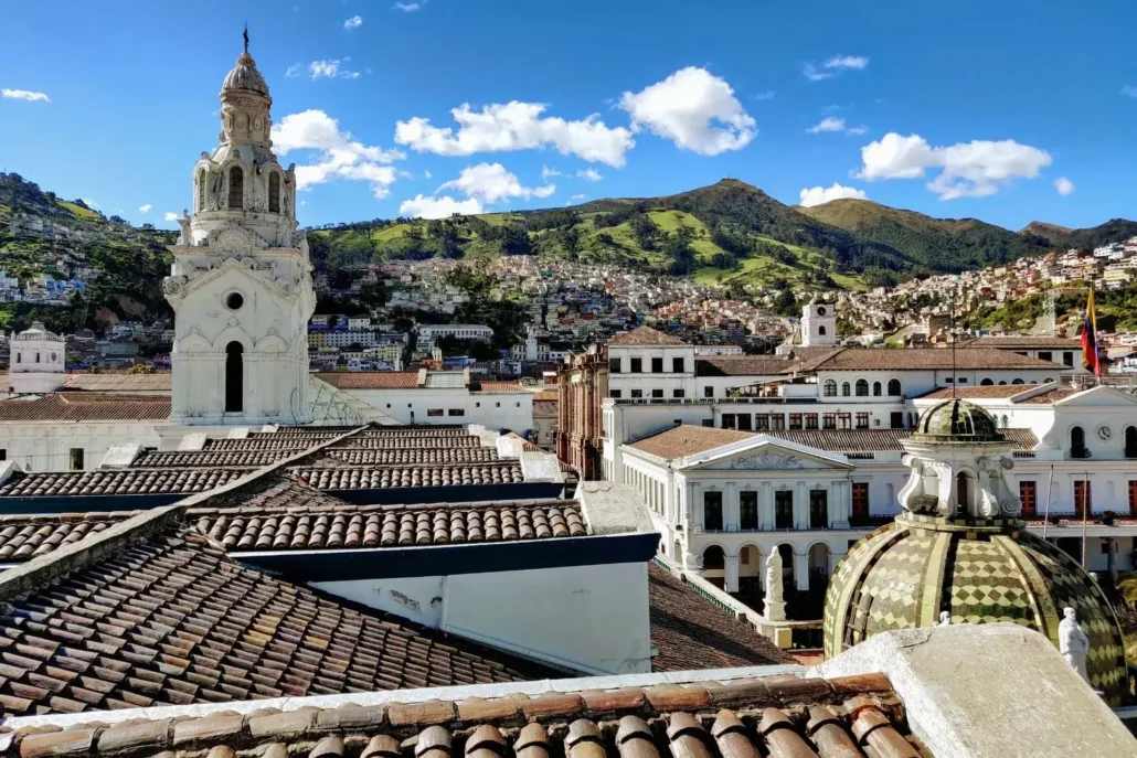El casco histórico de Quito a vista de pájaro - Viaje a Ecuador
