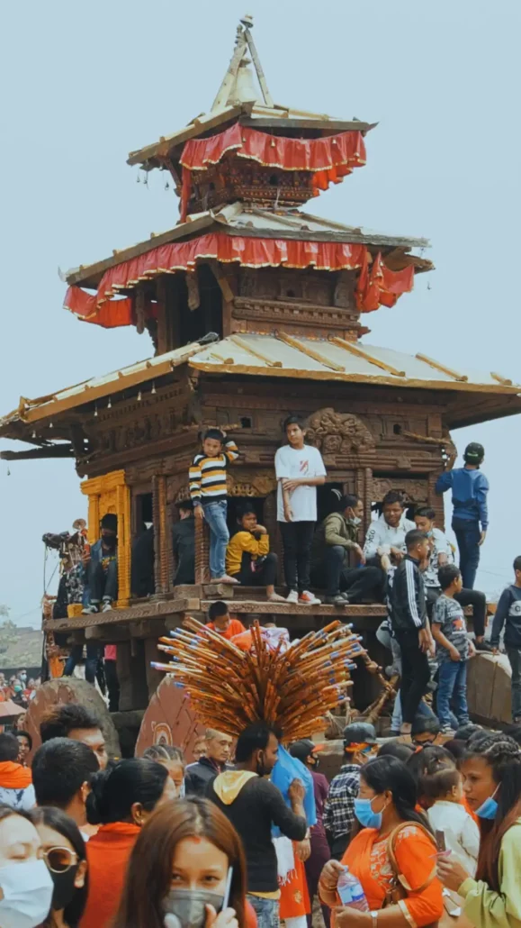 Celebración del año nuevo, uno de los muchos festivales de Nepal