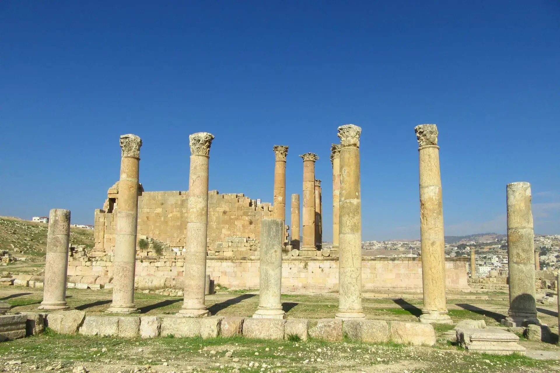 Templo de Artemisa de la antigua ciudad de Jerash