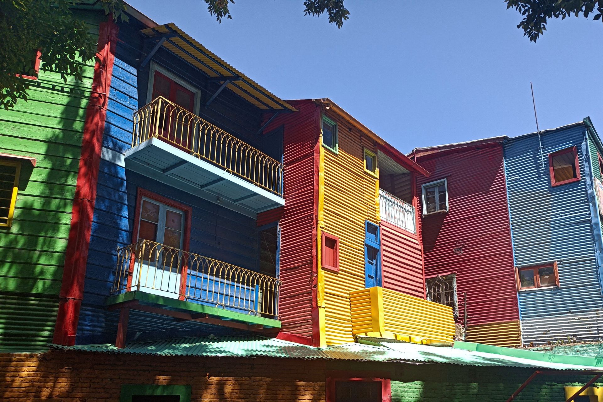 Casas de colores del Barrio de La Boca