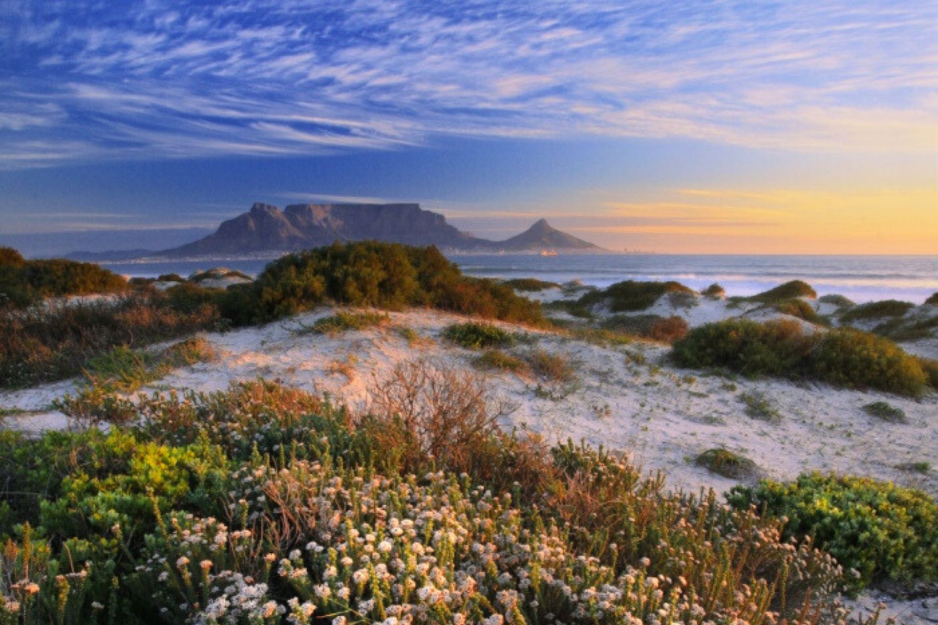 Table Mountain visto desde la bahía