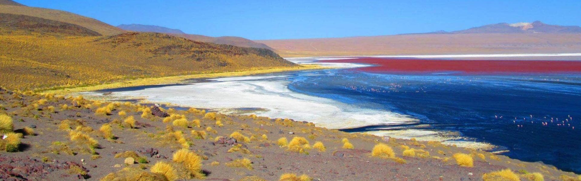 Paleta de colores en el paisaje de Bolivia